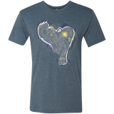 T-Shirts Indigo / Small Songbird portrait Men's Triblend T-Shirt