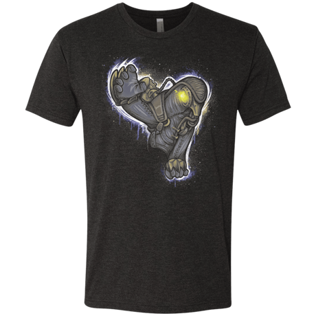 T-Shirts Vintage Black / Small Songbird portrait Men's Triblend T-Shirt
