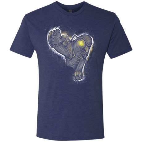T-Shirts Vintage Navy / Small Songbird portrait Men's Triblend T-Shirt