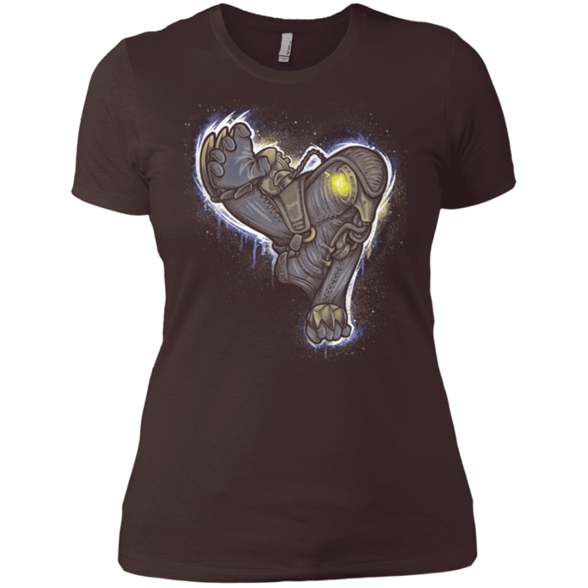 T-Shirts Dark Chocolate / X-Small Songbird portrait Women's Premium T-Shirt