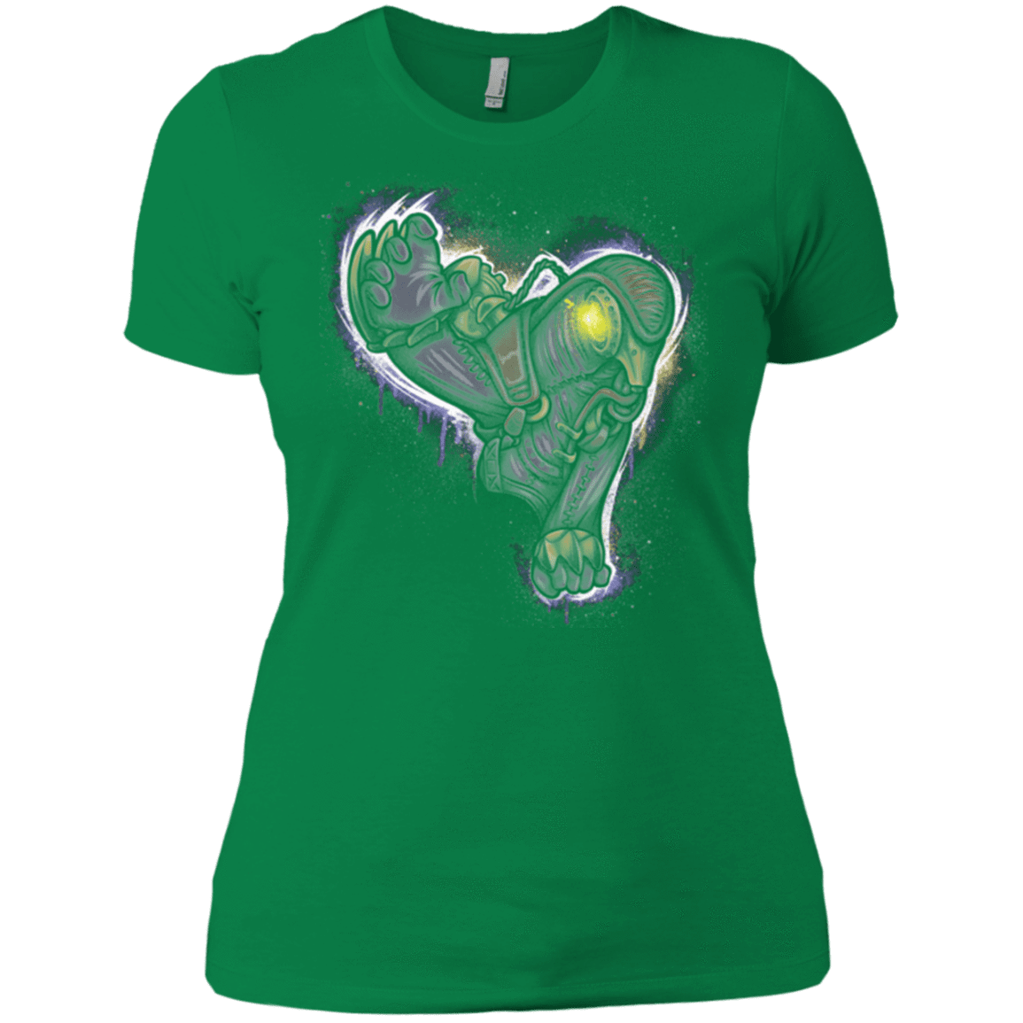 T-Shirts Kelly Green / X-Small Songbird portrait Women's Premium T-Shirt