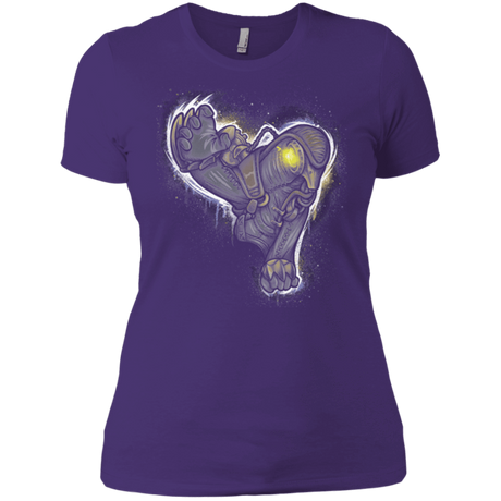 T-Shirts Purple / X-Small Songbird portrait Women's Premium T-Shirt
