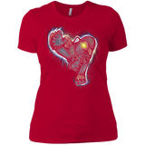 T-Shirts Red / X-Small Songbird portrait Women's Premium T-Shirt