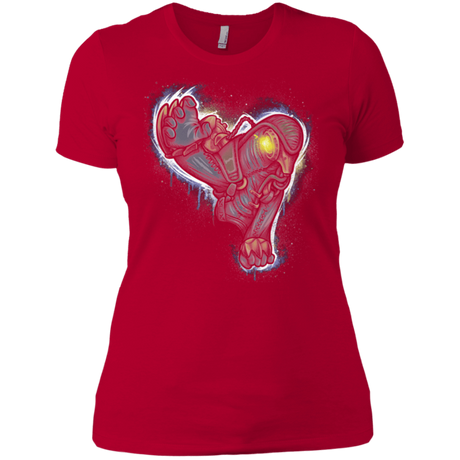 T-Shirts Red / X-Small Songbird portrait Women's Premium T-Shirt