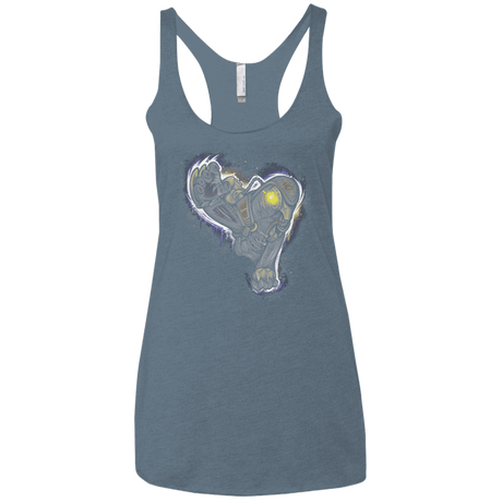 T-Shirts Indigo / X-Small Songbird portrait Women's Triblend Racerback Tank