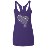 T-Shirts Purple / X-Small Songbird portrait Women's Triblend Racerback Tank