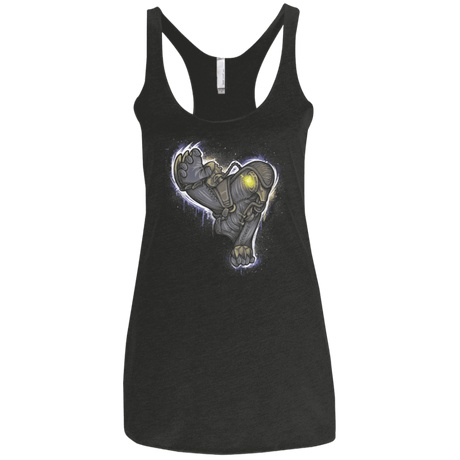 T-Shirts Vintage Black / X-Small Songbird portrait Women's Triblend Racerback Tank