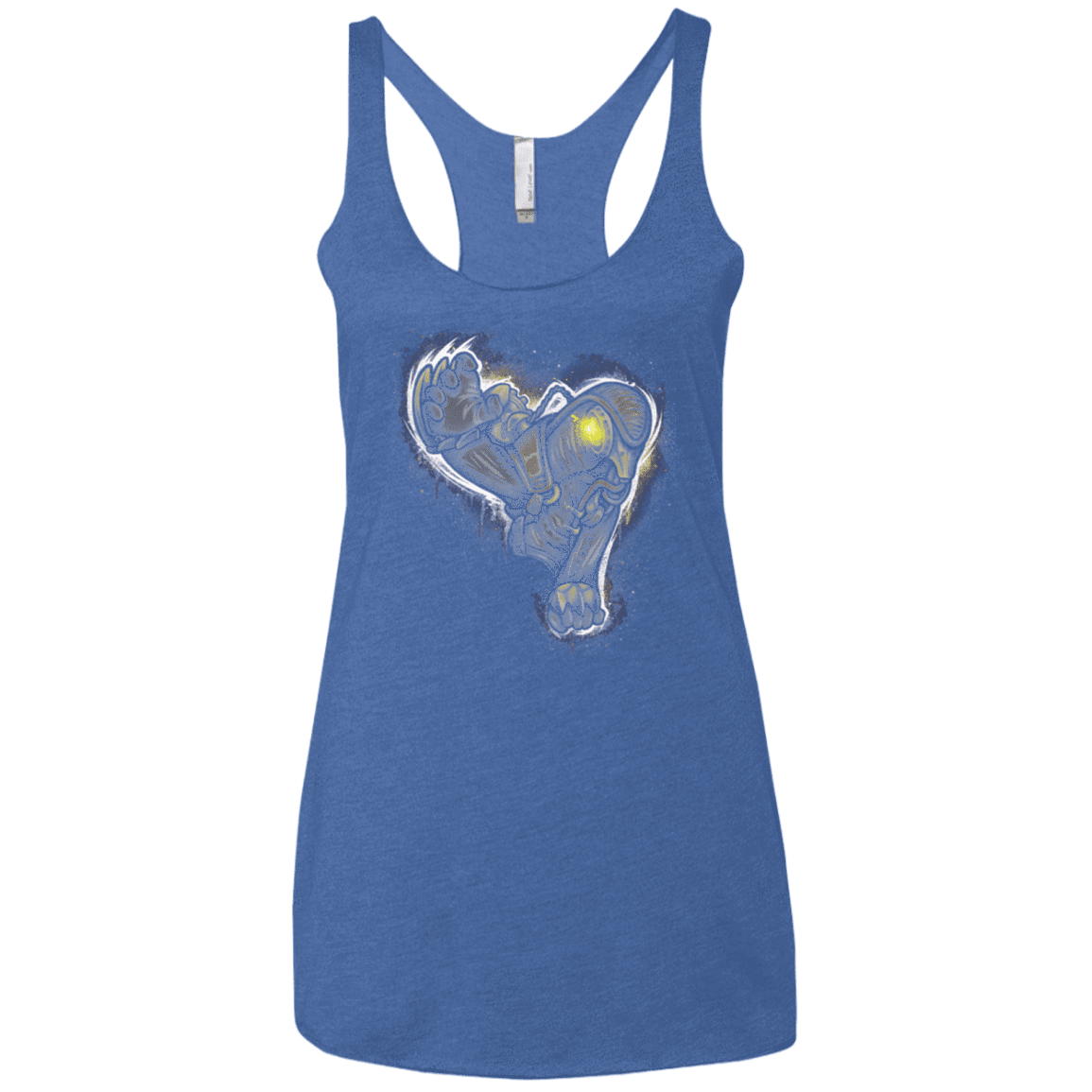 T-Shirts Vintage Royal / X-Small Songbird portrait Women's Triblend Racerback Tank