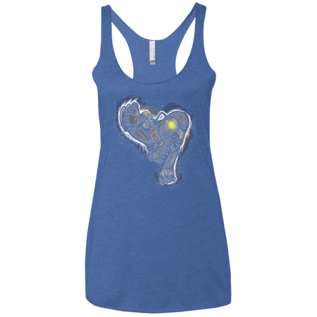 T-Shirts Vintage Royal / X-Small Songbird portrait Women's Triblend Racerback Tank