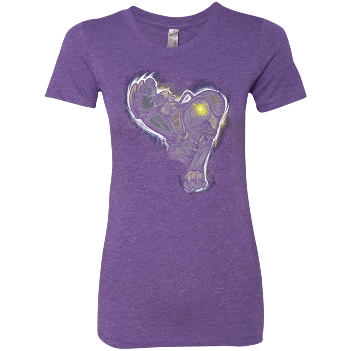 T-Shirts Purple Rush / Small Songbird portrait Women's Triblend T-Shirt