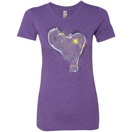 T-Shirts Purple Rush / Small Songbird portrait Women's Triblend T-Shirt