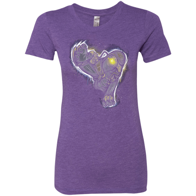 T-Shirts Purple Rush / Small Songbird portrait Women's Triblend T-Shirt