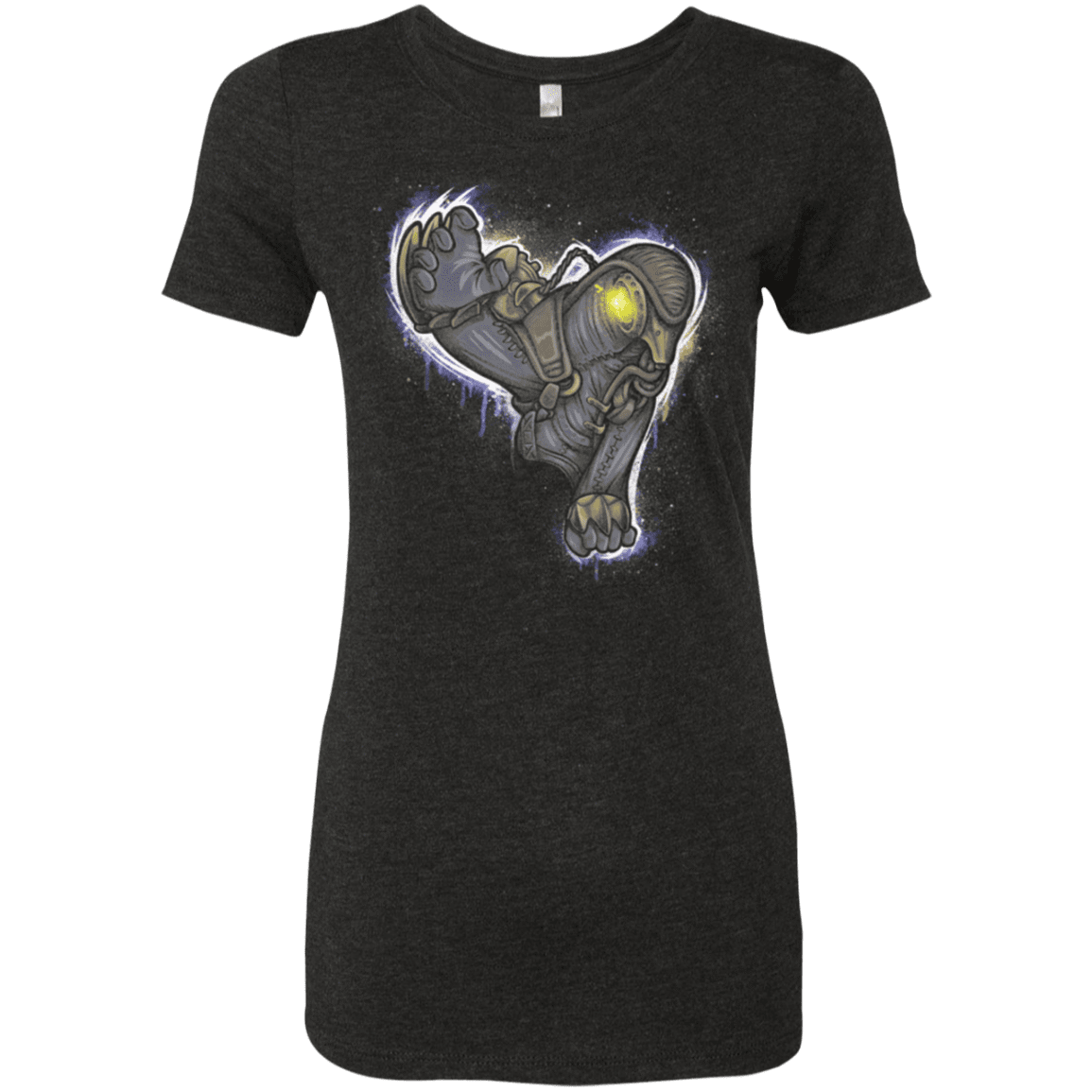 T-Shirts Vintage Black / Small Songbird portrait Women's Triblend T-Shirt