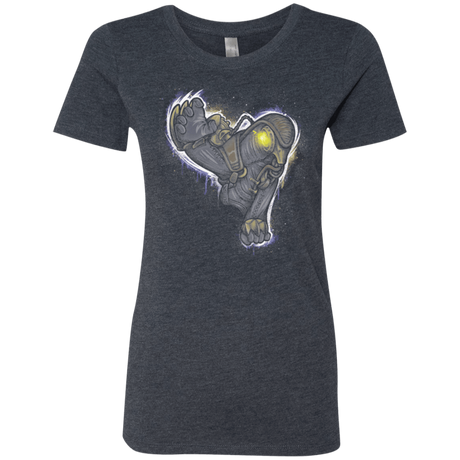 T-Shirts Vintage Navy / Small Songbird portrait Women's Triblend T-Shirt