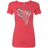T-Shirts Vintage Red / Small Songbird portrait Women's Triblend T-Shirt