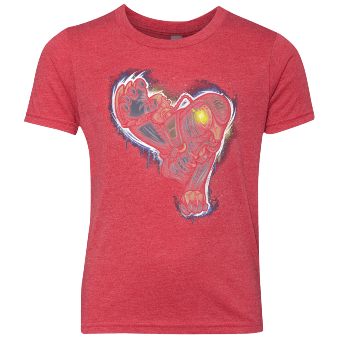 T-Shirts Vintage Red / YXS Songbird portrait Youth Triblend T-Shirt