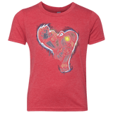 T-Shirts Vintage Red / YXS Songbird portrait Youth Triblend T-Shirt