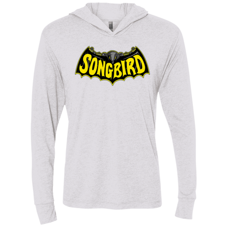 T-Shirts Heather White / X-Small SONGBIRD Triblend Long Sleeve Hoodie Tee