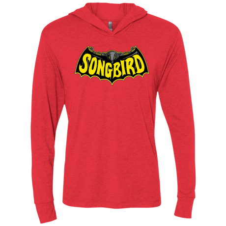 T-Shirts Vintage Red / X-Small SONGBIRD Triblend Long Sleeve Hoodie Tee