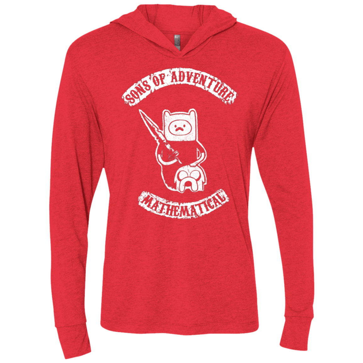 T-Shirts Vintage Red / X-Small Sons of Adventure Triblend Long Sleeve Hoodie Tee