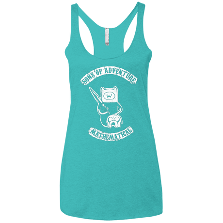 T-Shirts Tahiti Blue / X-Small Sons of Adventure Women's Triblend Racerback Tank
