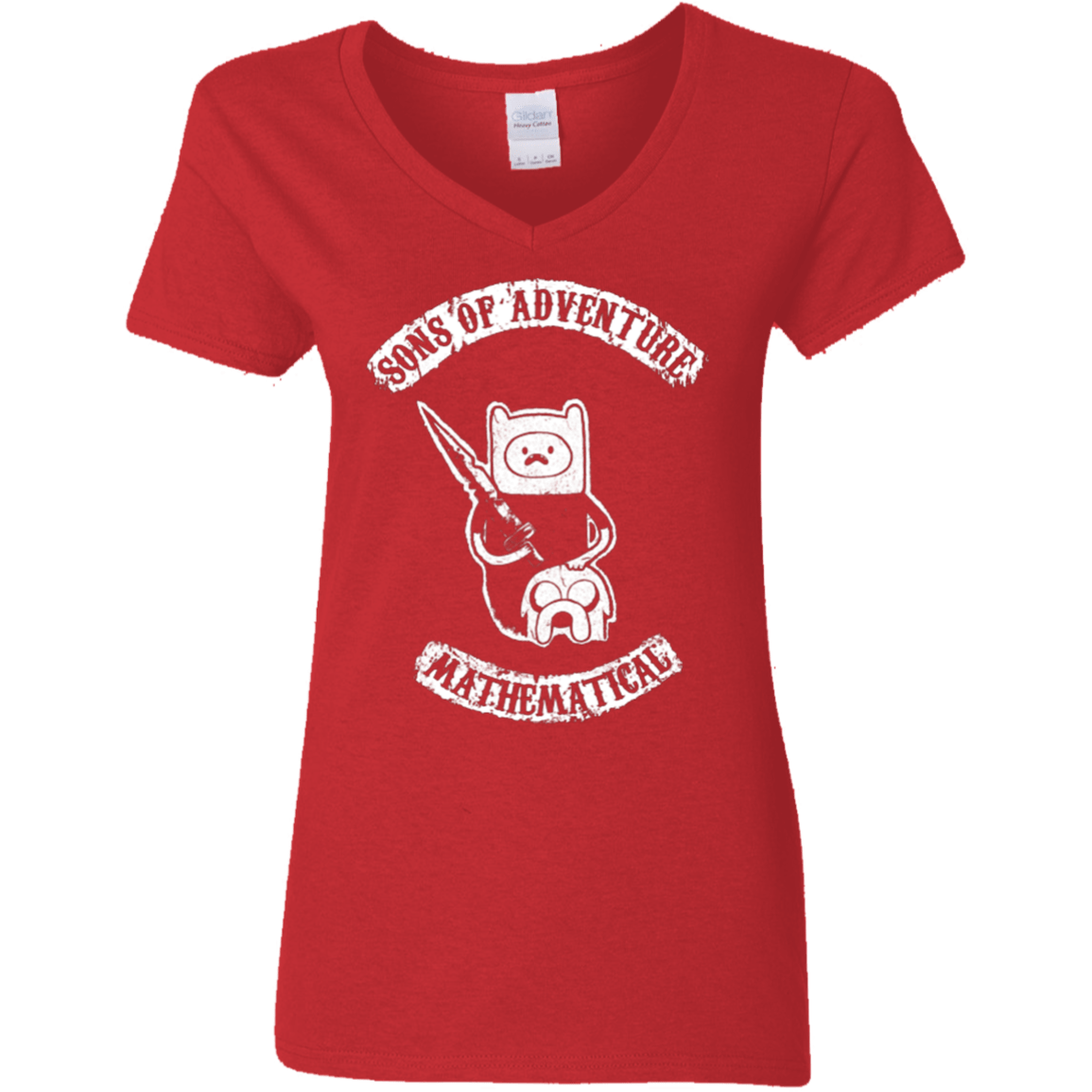 T-Shirts Red / S Sons of Adventure Women's V-Neck T-Shirt