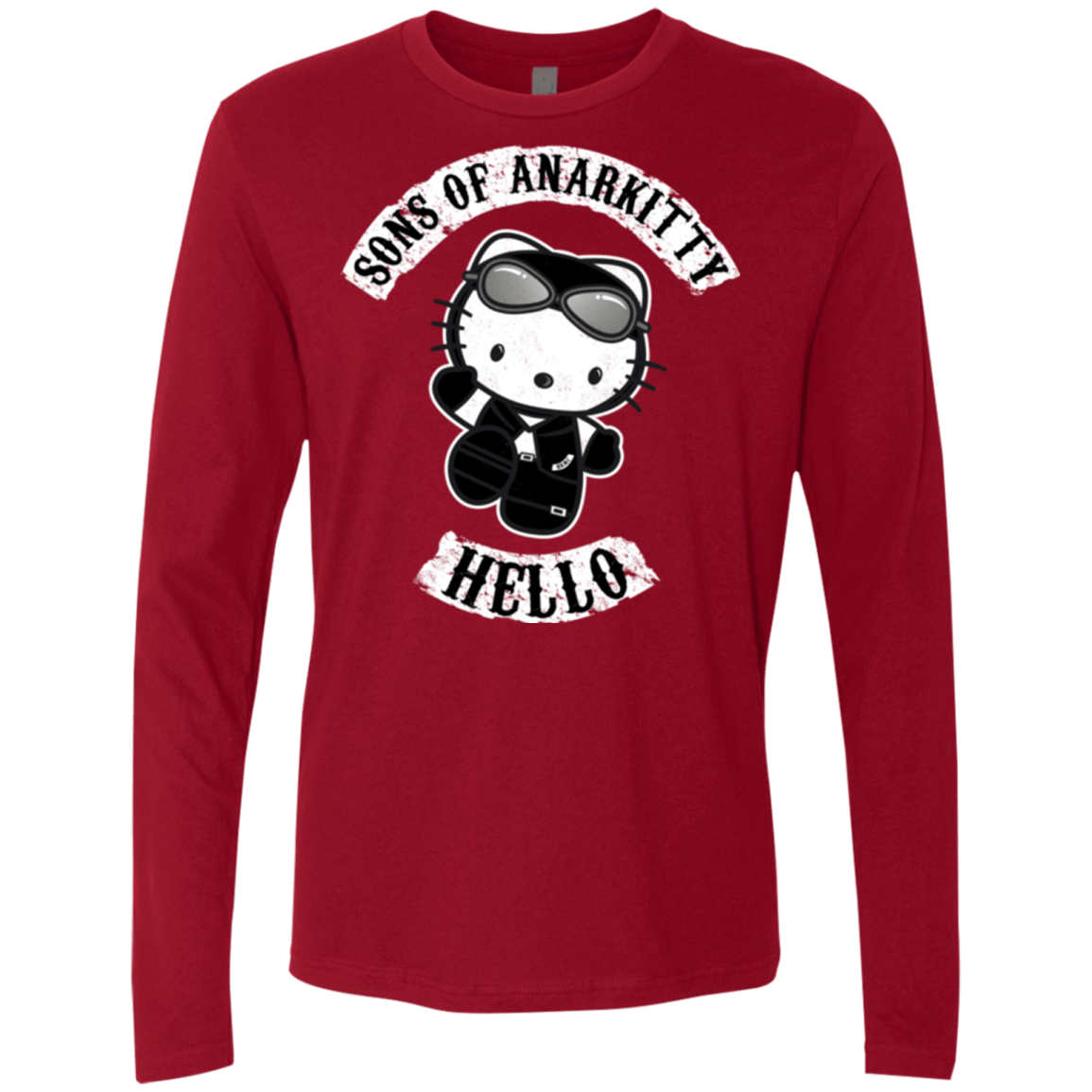 T-Shirts Cardinal / Small Sons of Anarkitty Men's Premium Long Sleeve
