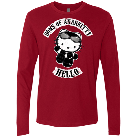 T-Shirts Cardinal / Small Sons of Anarkitty Men's Premium Long Sleeve