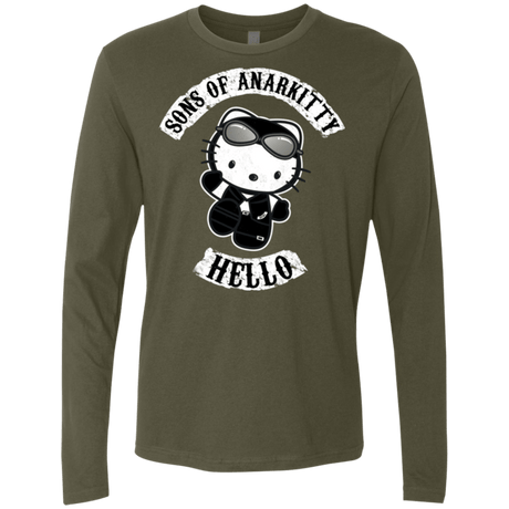 T-Shirts Military Green / Small Sons of Anarkitty Men's Premium Long Sleeve