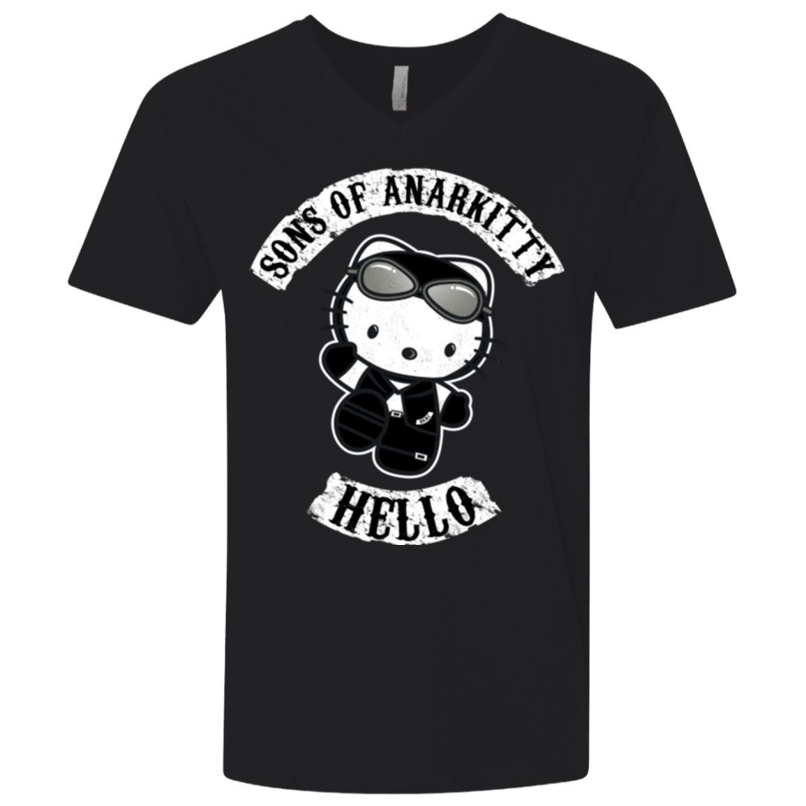 T-Shirts Black / X-Small Sons of Anarkitty Men's Premium V-Neck