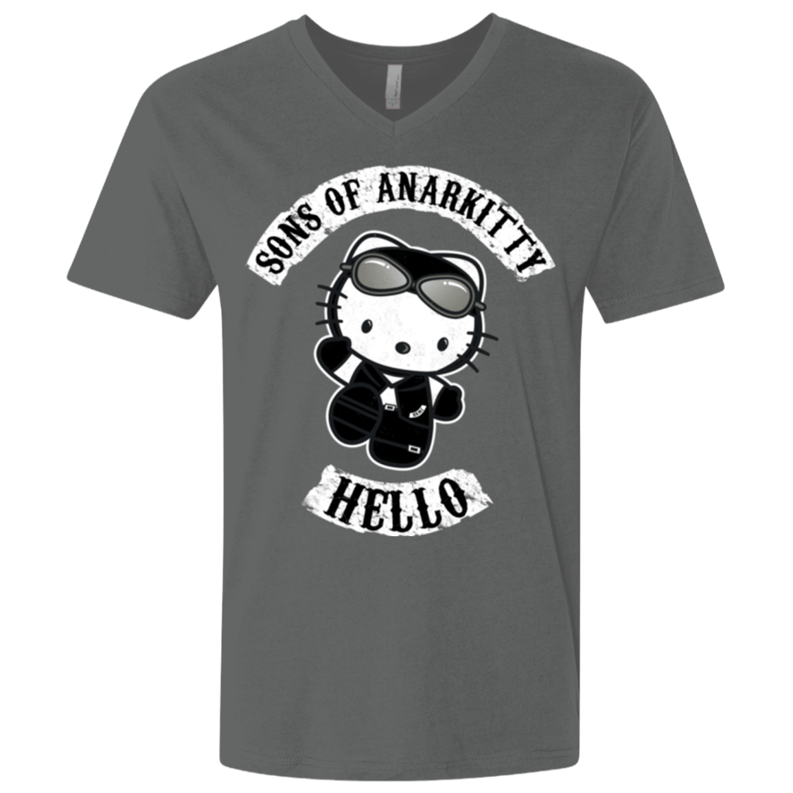 T-Shirts Heavy Metal / X-Small Sons of Anarkitty Men's Premium V-Neck