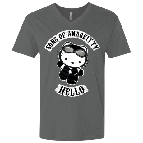 T-Shirts Heavy Metal / X-Small Sons of Anarkitty Men's Premium V-Neck