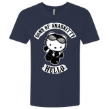 T-Shirts Midnight Navy / X-Small Sons of Anarkitty Men's Premium V-Neck