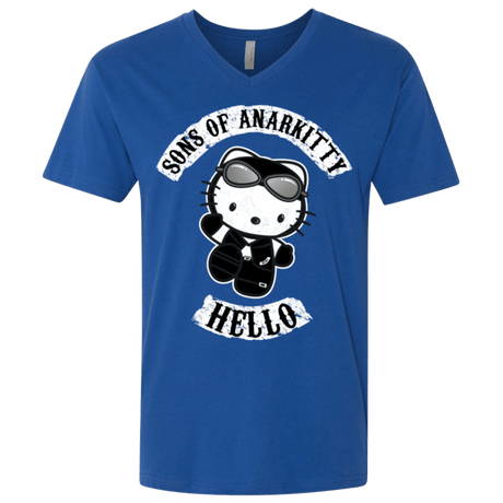 T-Shirts Royal / X-Small Sons of Anarkitty Men's Premium V-Neck