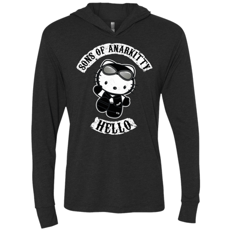 T-Shirts Vintage Black / X-Small Sons of Anarkitty Triblend Long Sleeve Hoodie Tee