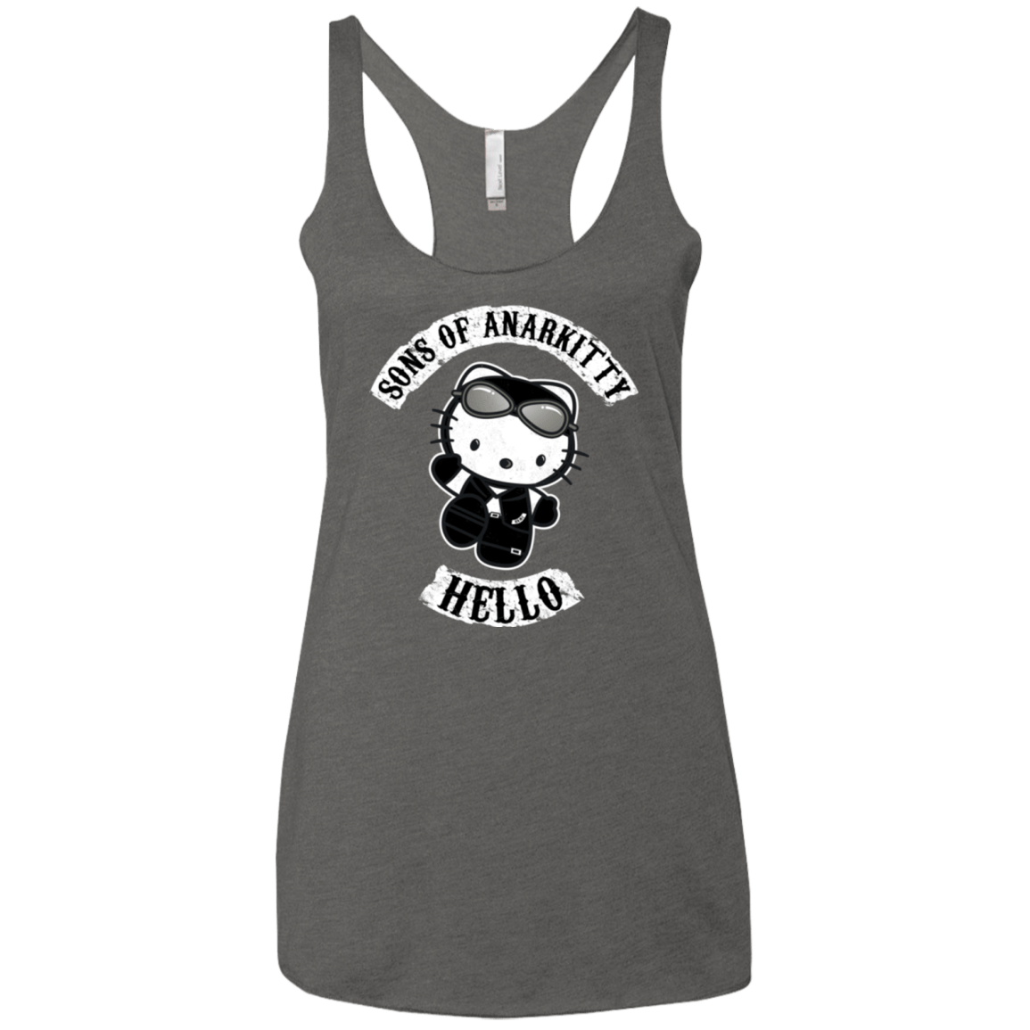 T-Shirts Premium Heather / X-Small Sons of Anarkitty Women's Triblend Racerback Tank