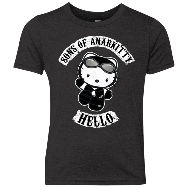 T-Shirts Vintage Black / YXS Sons of Anarkitty Youth Triblend T-Shirt