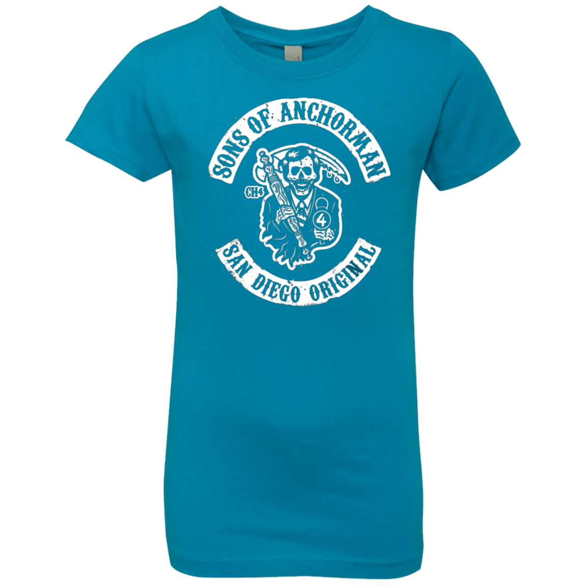T-Shirts Turquoise / YXS Sons of Anchorman Girls Premium T-Shirt