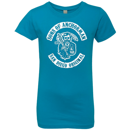 T-Shirts Turquoise / YXS Sons of Anchorman Girls Premium T-Shirt