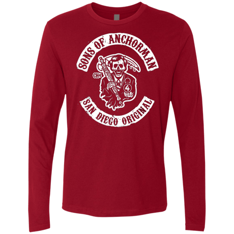 T-Shirts Cardinal / Small Sons of Anchorman Men's Premium Long Sleeve