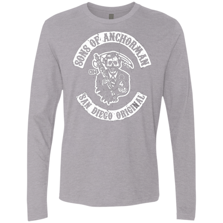 T-Shirts Heather Grey / Small Sons of Anchorman Men's Premium Long Sleeve