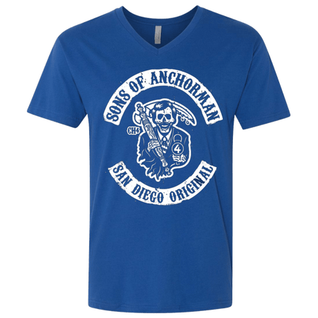 T-Shirts Royal / X-Small Sons of Anchorman Men's Premium V-Neck