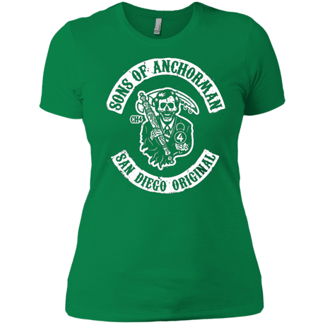 T-Shirts Kelly Green / X-Small Sons of Anchorman Women's Premium T-Shirt
