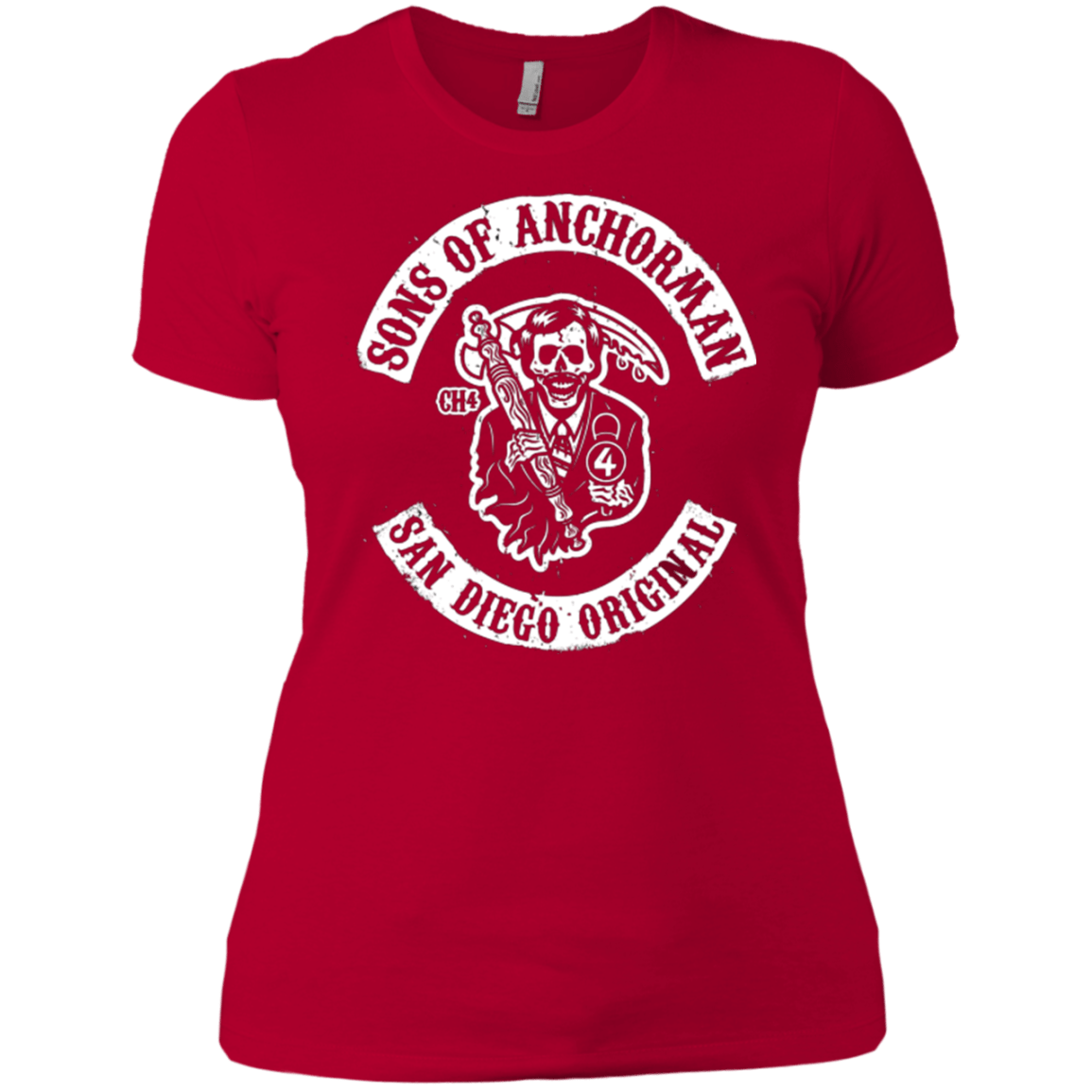 T-Shirts Red / X-Small Sons of Anchorman Women's Premium T-Shirt