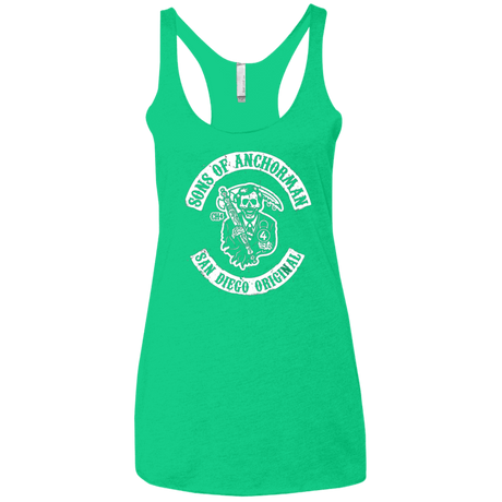 T-Shirts Envy / X-Small Sons of Anchorman Women's Triblend Racerback Tank