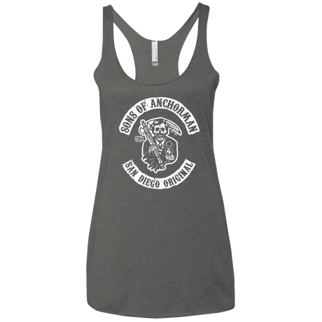 T-Shirts Premium Heather / X-Small Sons of Anchorman Women's Triblend Racerback Tank
