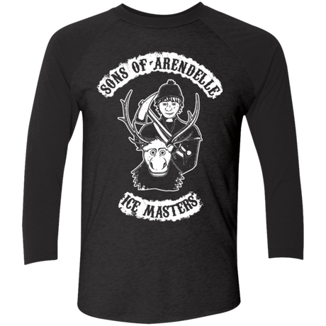 T-Shirts Vintage Black/Vintage Black / X-Small Sons of Arendelle Men's Triblend 3/4 Sleeve
