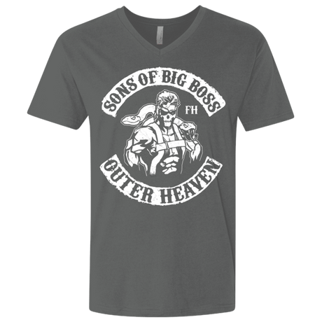 T-Shirts Heavy Metal / X-Small SONS OF BIG BOSS Men's Premium V-Neck