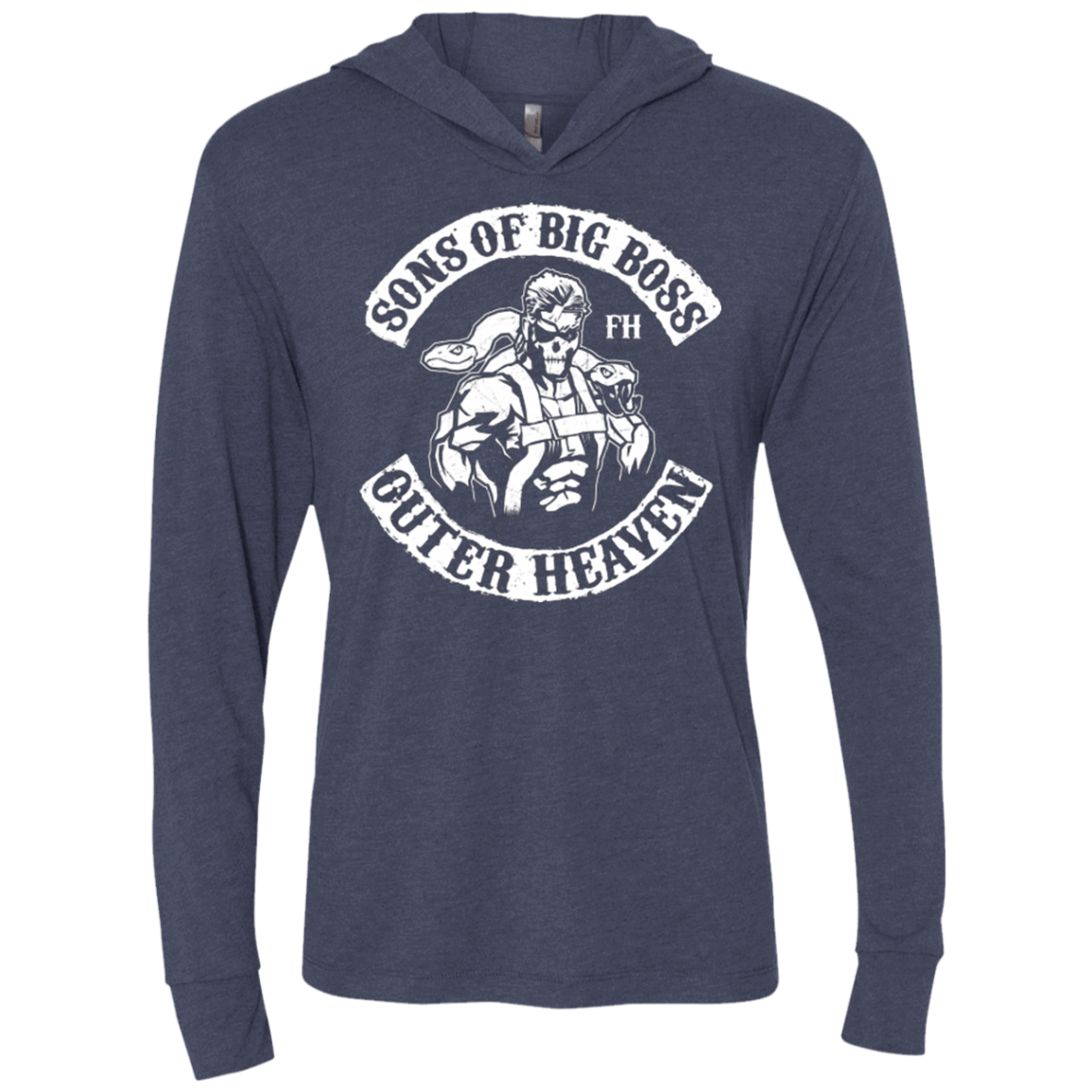 T-Shirts Vintage Navy / X-Small SONS OF BIG BOSS Triblend Long Sleeve Hoodie Tee