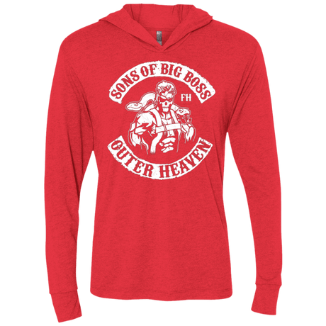T-Shirts Vintage Red / X-Small SONS OF BIG BOSS Triblend Long Sleeve Hoodie Tee